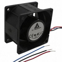 Delta Electronics - PFB0612UHE-T50F - FAN AXIAL 60X38MM 12VDC WIRE