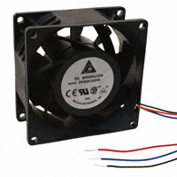 Delta Electronics - PFB0812UHE-F00 - FAN AXIAL 80X38MM 12VDC WIRE