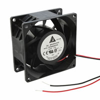 Delta Electronics - PFB0848GHE - FAN AXIAL 80X38MM 48VDC WIRE