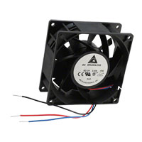 Delta Electronics - PFB0912UHE-F00 - FAN AXIAL 92X38MM 12VDC WIRE