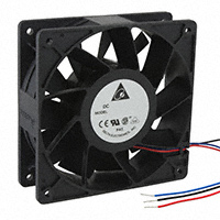 Delta Electronics - PFB1224UHE-T50F - FAN AXIAL 120X38MM 24VDC WIRE