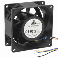 Delta Electronics - PFC0812DE-SP04 - FAN AXIAL 80X38MM 12VDC WIRE