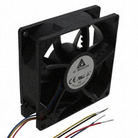 Delta Electronics - QFR0812UH-CX14 - FAN AXIAL 80X25.4MM 12VDC WIRE