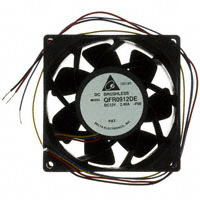 Delta Electronics - QFR0912DE-F00 - FAN AXIAL 92X38MM 12VDC WIRE