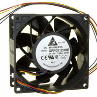 Delta Electronics - QFR0912UHE-SP01 - FAN AXIAL 92X38MM 12VDC WIRE
