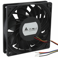 Delta Electronics - THB1224B-PM00 - FAN AXIAL 120X25.4MM 24VDC WIRE