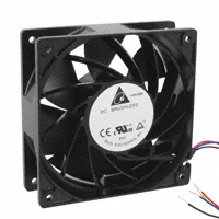 Delta Electronics - THB1248CE - FAN AXIAL 120X38MM 48VDC WIRE