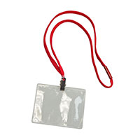 Desco - 34493 - BADGE HOLDER/ LANYARD KIT RED 25