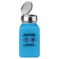 Desco - 35730 - ONE-TOUCH BTTL BLUE HDPE 6OZ ESD