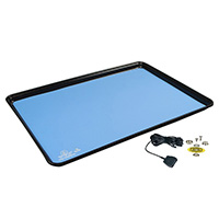 Desco - 66326 - TABLE MAT RUBBER BLUE 2' X 1.33'