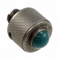 Dialight - 1610112203 - PMI CAP CONVEX GREEN 15/32 FROST