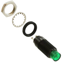 Dialight - 24979683332504F - LED PANEL IND GRN 5V CYLINDER