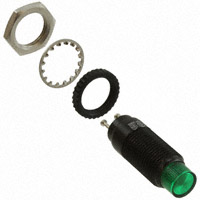 Dialight - 24979723332504F - LED PANEL IND GRN 28V CYLINDER