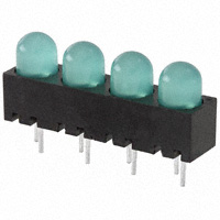 Dialight - 5501304004F - LED CBI 5MM GN DFF 2MA VERT QUAD