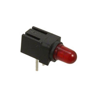 Dialight - 5510001844F - LED CBI 3MM RED SGL BLK RA