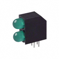 Dialight - 5520222 - LED 2HI 5MM RT ANG GREEN PC MNT