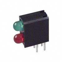 Dialight - 5530121F - LED 2HI 3MM GREEN OVER RED PCMNT