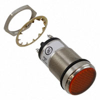 Dialight - 5561304304F - LED PNL MT 1" 24V WT FLAT YELLOW