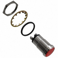 Dialight - 5561505304F - LED PNL MT 1" 125VAC WT FLAT RED