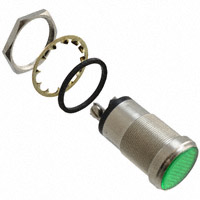 Dialight - 5561603304 - LED PNL MT 1" 12V WT FLAT GRN