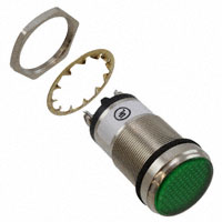 Dialight - 5561609324F - LED 1" FLAT GREEN 230V C1D2