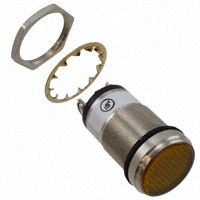 Dialight - 5561704324F - LED 1" FLAT YEL PMI 24V C1D2