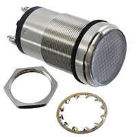 Dialight - 5561805304F - LED PNL MT 1" 125VAC WT FLAT BLU