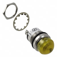 Dialight - 5563705304F - LED PNL MT 1" 125V YEL DOME PMI