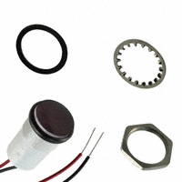 Dialight - 5571505203 - LED PNL MT 11/16" 24V WT RED