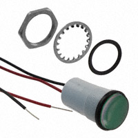 Dialight - 5571602203F - LED PNL MT 11/16" 5V WT GREEN