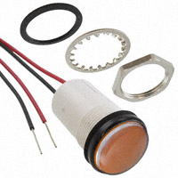 Dialight - 5571705203F - LED PNL MT 11/16" 24V WT YELLOW