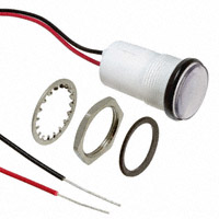 Dialight - 5571802203F - LED PNL MT 11/16" 5V WT BLUE