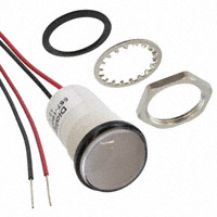 Dialight - 5571803203F - LED PNL MT 11/16" 12V WT BLUE