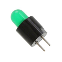 Dialight - 5612201050F - LED 5MM VERT HE DIFF GRN PC MNT