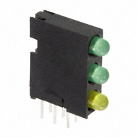 Dialight - 5640100223F - LED CBI 3MM 3X1 GRN/GRN/YLW DIFF
