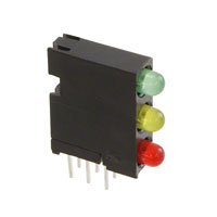 Dialight - 5640100231F - LED CBI 3MM 3X1 GRN/YLW/RED DIFF