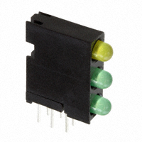 Dialight - 5640100322F - LED CBI 3MM 3X1 YLW/GRN/GRN DIFF