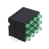 Dialight - 56401402224F - LED CBI 3MM 3X1 GRN/GRN/GRN