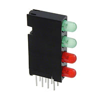 Dialight - 5680102211F - LED CBI 3MM 4X1 GRN,GRN,RED,RED