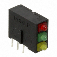 Dialight - 5700100123F - LED CBI 2MM 3X1 RED,GRN,YLW DIFF