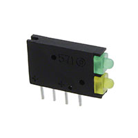 Dialight - 5710123100F - LED CBI 2MM BI-LEVEL GN,YW DIFF