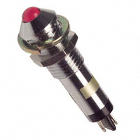 Dialight - 6071112130F - LED PNL MT 7MM 12V CHROME RED