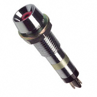 Dialight - 6072112120F - LED PNL MT 7MM 6V CHROME RED