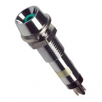 Dialight - 6072212130F - LED PNL MT 7MM 12V CHROME GREEN