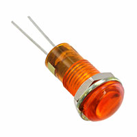 Dialight - 6081331110F - LED PNL IND 8MM YLW LOCKWASH/NUT