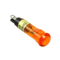 Dialight - 6081332220F - LED PNL IND 8MM YLW 6V SNAP-FIT