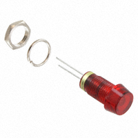 Dialight - 6083131110F - LED PNL IND 8MM RED LOCKWASH/NUT