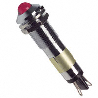 Dialight - 6091112130F - LED PNL MT 9MM 12V CHROME RED