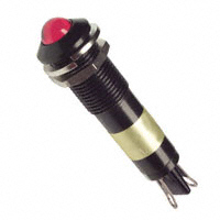 Dialight - 6091122120F - LED PNL MT 9MM 6V BLACK RED