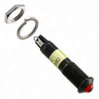 Dialight - 6091122140F - LED PNL MT 9MM 24V BLACK RED